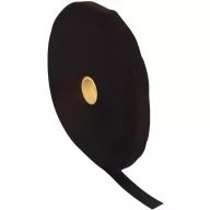   Tépőzár szalag bolyhos és horgos fél, 25 m x 50 mm, fekete, Fastech ETN 25