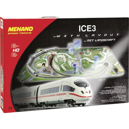 H0 induló vasútmodell készlet ICE 3 a DB AG-től, Mehano 58514