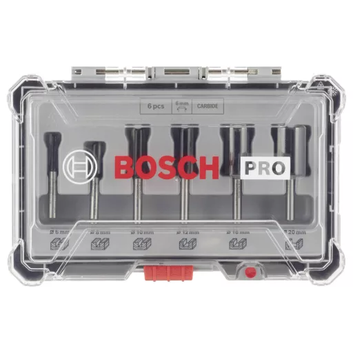 Dugaszoló marószett, 6 mm-es szár, 6 db Bosch Professional NEW-22331