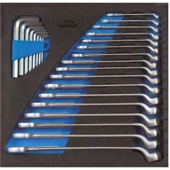   Gedore 2308819 1500 CT2-1 B Racsnis csavarkulcs készlet 25 részes Kulcsszélesség (metrikus) 07 - 19 mm