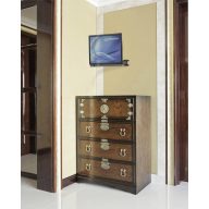   Manhattan 461641 TV fali tartó Alkalmas hajlított TV-khez, Állítható magasságú, Billenthető, Dönthető 53,3 cm (21) - 152,4 cm (60) Forgatható, Állítható