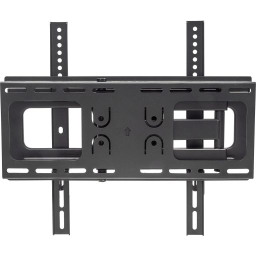 Manhattan 461252 TV fali tartó Alkalmas hajlított TV-khez, Billenthető, Dönthető, Változtatható faltól való távolság, Állítható támasztás 81,3 cm (32) - 139,7