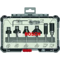   Perem- és élmaró szett, 6 mm-es szár, 6 db Bosch 2 607 017 468