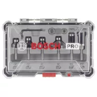   Perem- és élmaró szett, 1/4 hüvelykes szár, 6 db Bosch Accessories 2607017470