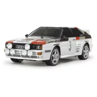   Tamiya 1:10 RC modellautó Elektro Közúti modell Audi Quattro Rally Brushed 4WD építőkészlet TT-02