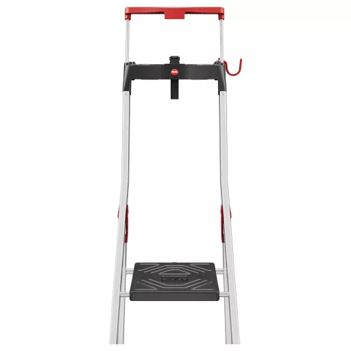 Hailo L100 TOPLINE 8050-607 Alumínium Több fokos álló létra Szerszámtartóval Munkamagasság (max.): 3.28 m Ezüst, Fekete, Piros EN 131 7.3 kg