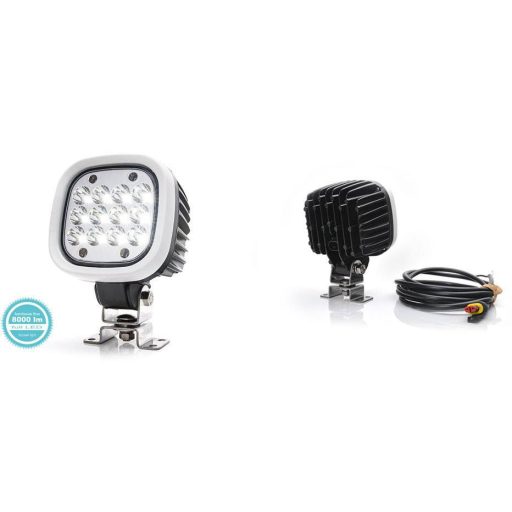 WAS Munkafényszóró 12 V, 24 V, 36 V, 48 V, 60 V, 70 V W130 8000 Spot Superseal 1215/I Távolsági világítás (Sz x Ma x Mé) 110 x 159 x 86 mm 8000 lm