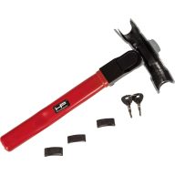   HP Autozubehör Rotary Lock Kormányzár, Lopás elleni védelem Piros/fekete