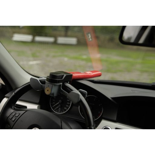 HP Autozubehör Rotary Lock Kormányzár, Lopás elleni védelem Piros/fekete