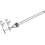   Ersa 0742ED0616H/SB Kiforrasztó hegy Kúpos Csúcs hossza 79.25 mm Tartalom, tartalmi egységek rendelésenként 1 db