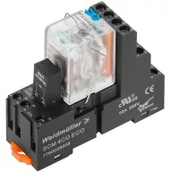   Weidmüller DRMKIT 24VDC 4CO LD/PB Relé modul Névleges feszültség: 24 V/DC Max. kapcsolási áram: 5 A 4 váltó 10 db