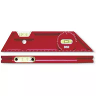   BMI Trapez-Wasserwaage Kunststoff 25cm rot mit Magnet 684025003M Mágneses vízmérték Mágnessel 0.5 mm/m