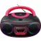 Denver TCL-212BT CD-s rádió URH AUX, CD, USB, Bluetooth® Hangulatfény Rózsaszín