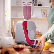   Bosch Haushalt MUM58720 Konyhagép 1000 W Sötétpiros, Ezüst (matt)