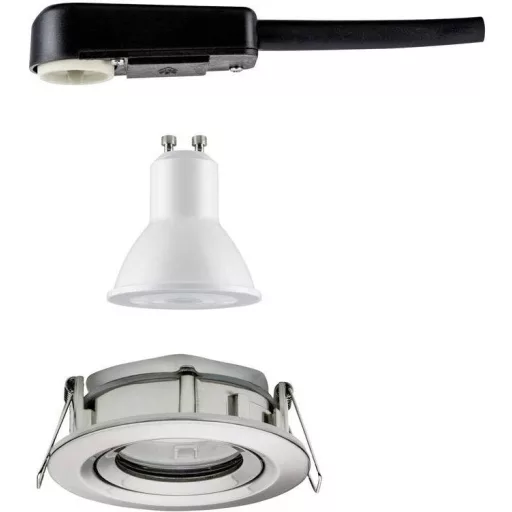 Paulmann Nova Plus Fürdőszobai beépíthető lámpa LED GU10 6 W IP65 Vas (matt)