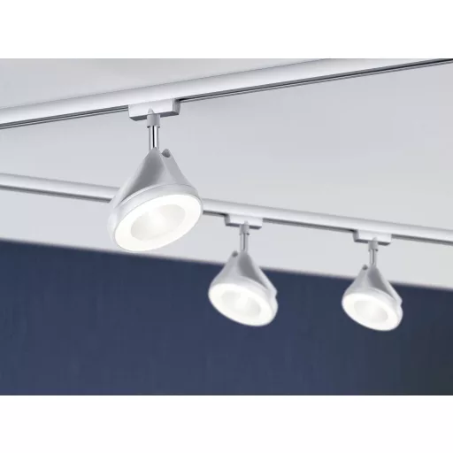 Paulmann URail Arena Nagyfeszültségű sínrendszer lámpa URail Fixen beépített LED-es 15 W LED Króm (matt), Króm