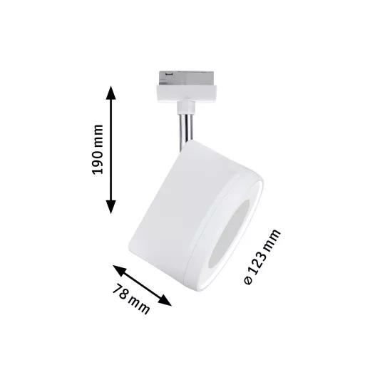 Paulmann URail Arena Nagyfeszültségű sínrendszer lámpa URail Fixen beépített LED-es 15 W LED Fehér, Króm