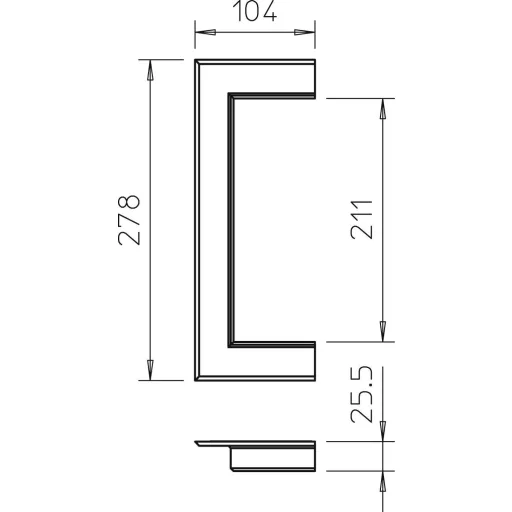 OBO Bettermann 6278830 Szerelési tartozék (Sz x Mé) 278 mm x 138 mm 1 db Tiszta fehér