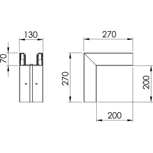 OBO Bettermann 6274510 Szerelési tartozék (Sz x Mé) 130 mm x 70 mm 1 db Tiszta fehér