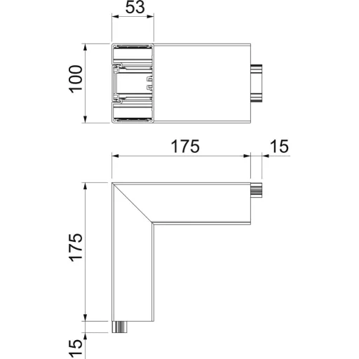 OBO Bettermann 6112420 Szerelési tartozék (Sz x Mé) 100 mm x 53 mm 1 db Tiszta fehér