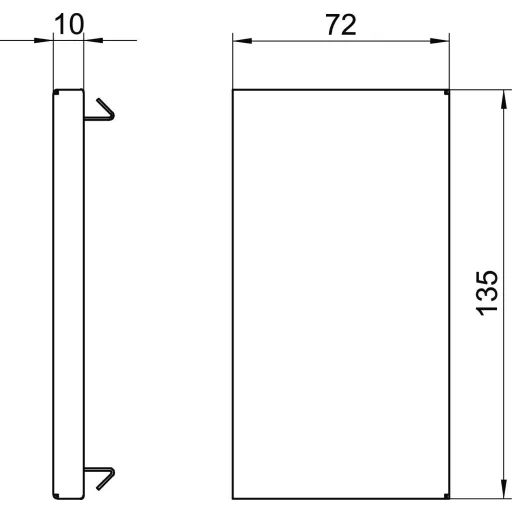 OBO Bettermann 6277270 Szerelési tartozék (Sz x Mé) 130 mm x 70 mm 1 db Tiszta fehér