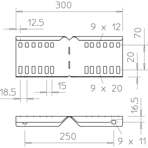 OBO Bettermann 6216587 Összekötő elem Fémes 10 db