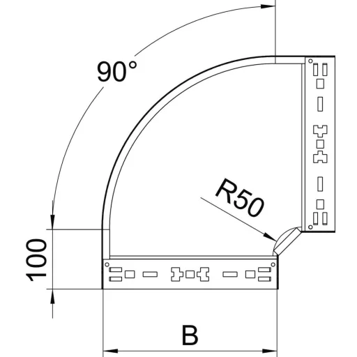 OBO Bettermann 6041514 Ív (Sz x Ma) 300 mm x 85 mm Fémes 1 db