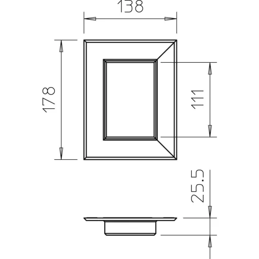 OBO Bettermann 6278840 Szerelési tartozék (Sz x Mé) 178 mm x 138 mm 1 db Tiszta fehér
