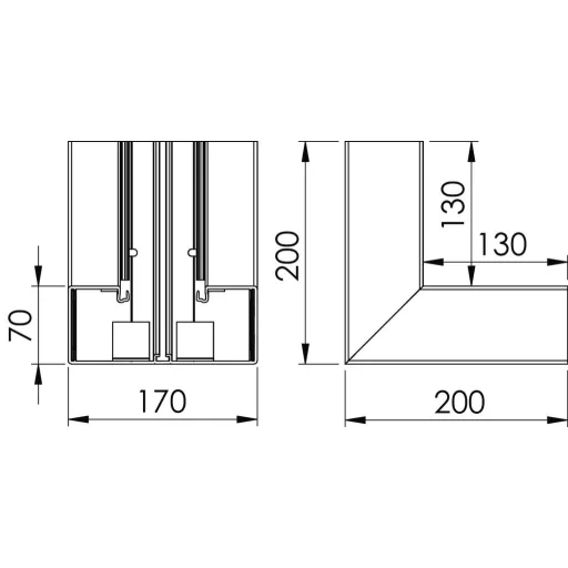 OBO Bettermann 6274741 Szerelési tartozék (Sz x Mé) 170 mm x 70 mm 1 db Krém-fehér