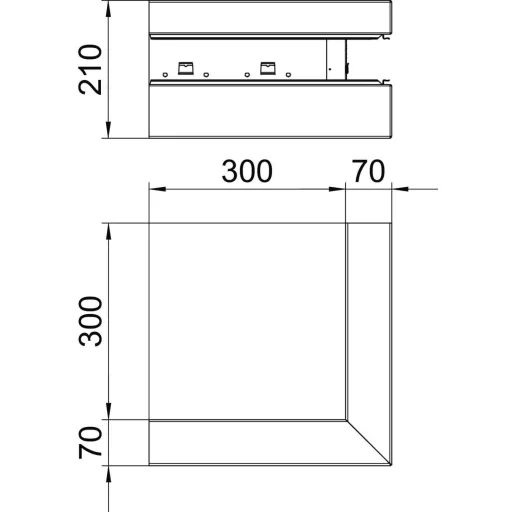 OBO Bettermann 6278010 Szerelési tartozék (Sz x Mé) 210 mm x 70 mm 1 db Tiszta fehér