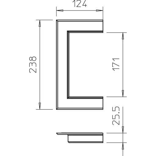 OBO Bettermann 6274930 Szerelési tartozék (Sz x Mé) 238 mm x 124 mm 1 db Tiszta fehér