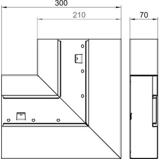 OBO Bettermann 6278020 Szerelési tartozék (Sz x Mé) 210 mm x 70 mm 1 db Tiszta fehér