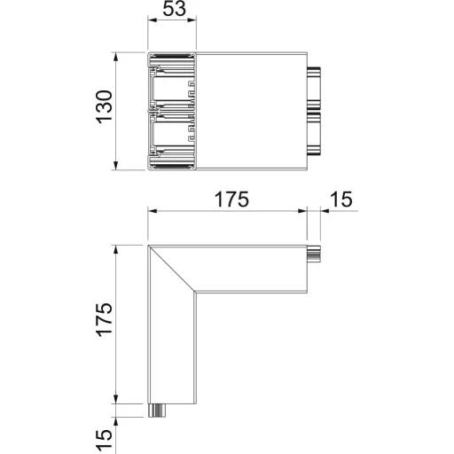 OBO Bettermann 6112513 Szerelési tartozék (Sz x Mé) 130 mm x 53 mm 1 db