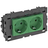   OBO Bettermann 6120436 Készülék betét Csatlakozó aljzat (Sz x Ma x Mé) 131 x 76 x 42 mm 1 db Zöld