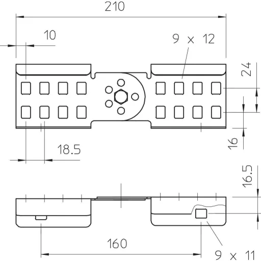 OBO Bettermann 6208941 Összekötő elem Fémes 10 db