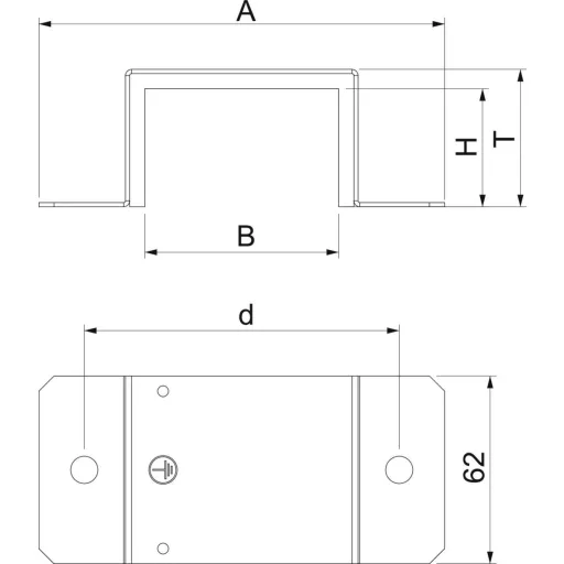 OBO Bettermann 7216410 Összekötő elem (Sz x Ma) 100 mm x 250 mm 1 db