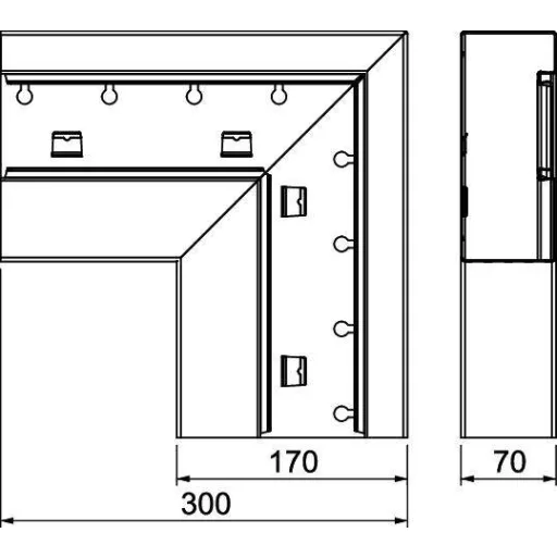 OBO Bettermann 6277830 Szerelési tartozék (Sz x Mé) 170 mm x 70 mm 1 db Tiszta fehér