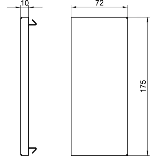 OBO Bettermann 6277670 Szerelési tartozék (Sz x Mé) 170 mm x 70 mm 1 db Tiszta fehér