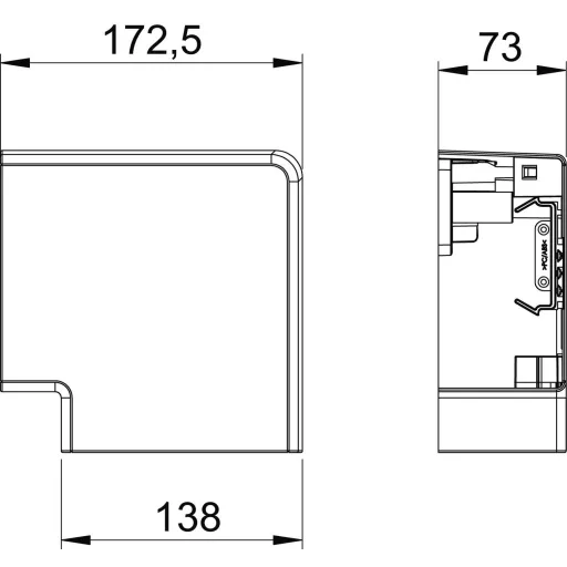 OBO Bettermann 6274420 Szerelési tartozék (Sz x Mé) 130 mm x 70 mm 1 db Tiszta fehér