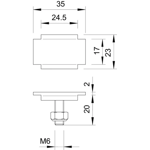 OBO Bettermann 6015174 Szorítórögzítés Fémes 100 db