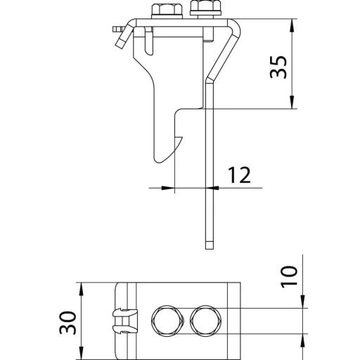 OBO Bettermann 6065475 Távtartó Fémes 8 db