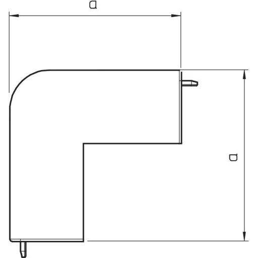 OBO Bettermann 6192335 Szerelési tartozék (Sz x Ma) 110 mm x 60 mm Tiszta fehér 1 db