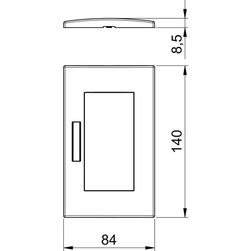 OBO Bettermann 6119356 Borítás (Sz x Ma x Mé) 140 x 84 x 8.5 mm 1 db