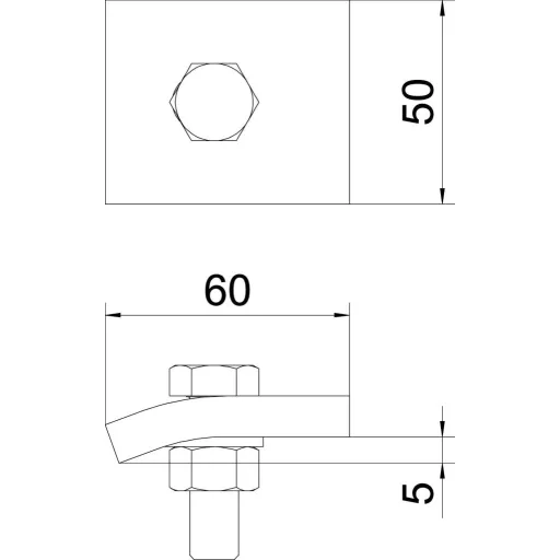 OBO Bettermann 6355218 Szorítóbilincs Fémes 10 db