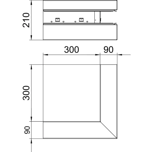 OBO Bettermann 6278110 Szerelési tartozék (Sz x Mé) 210 mm x 90 mm 1 db Tiszta fehér