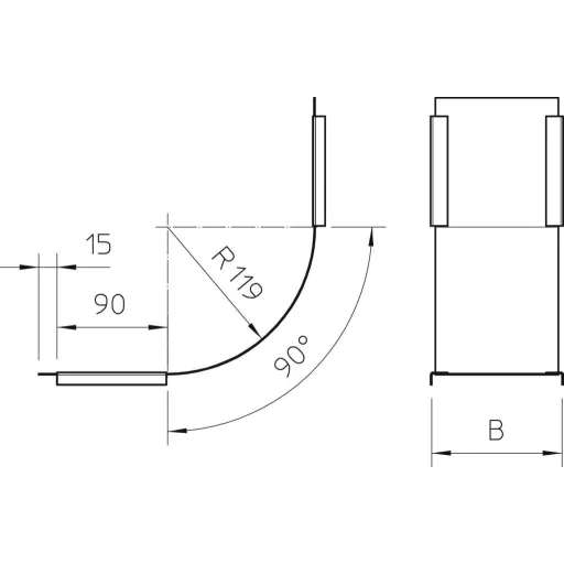 OBO Bettermann 7130813 Ív Fémes 1 db