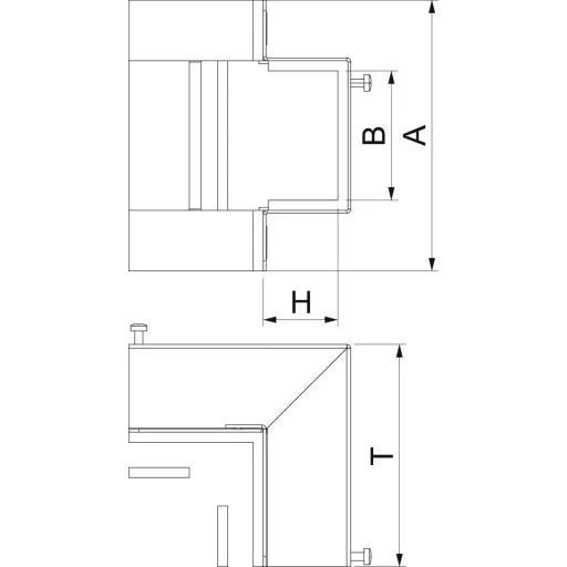 OBO Bettermann 7216420 Külső sarok (Sz x Ma) 200 mm x 314 mm 1 db