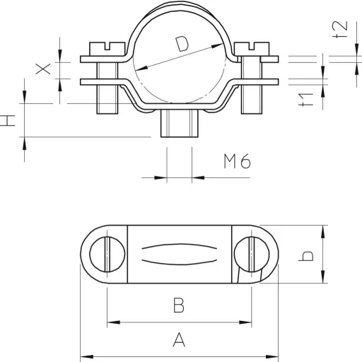 OBO Bettermann 1383213 Csőbilincs Fémes 50 db