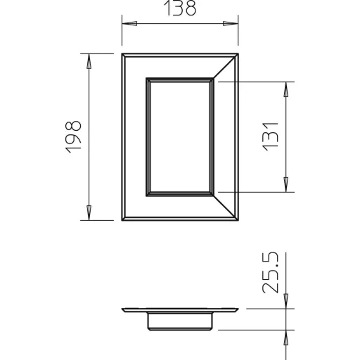OBO Bettermann 6278850 Szerelési tartozék (Sz x Mé) 198 mm x 138 mm 1 db Tiszta fehér