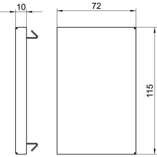 OBO Bettermann 6277070 Szerelési tartozék (Sz x Mé) 110 mm x 70 mm 1 db Tiszta fehér